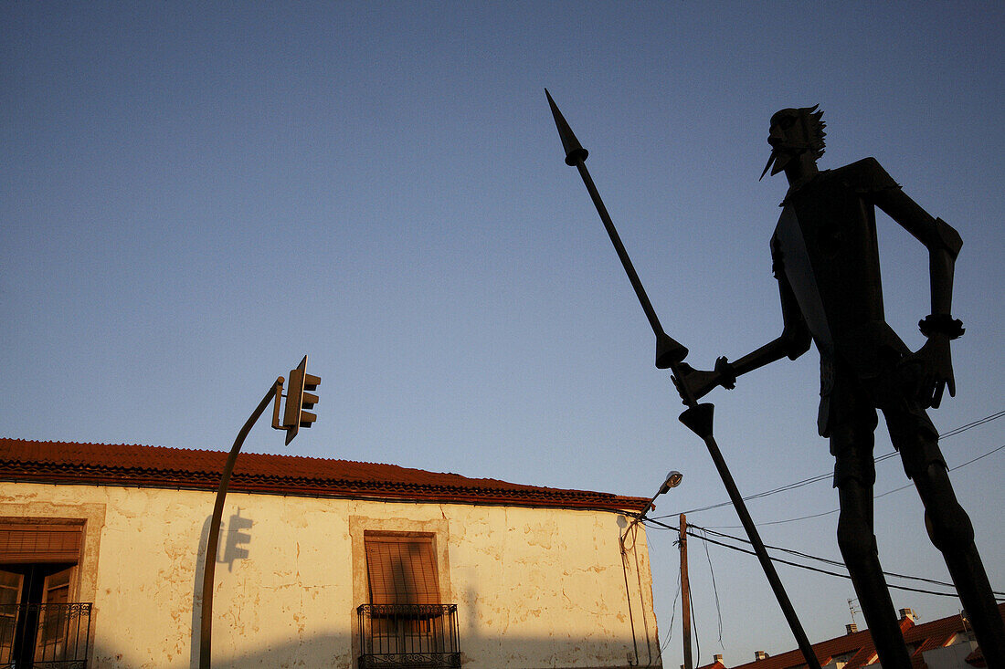 Don Quijote. Campo de Criptana. Ciudad Real province. Castilla-La Mancha. Spain.