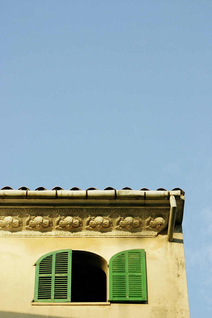 Detail of window. Manacor, Majorca. Balearic Islands, Spain