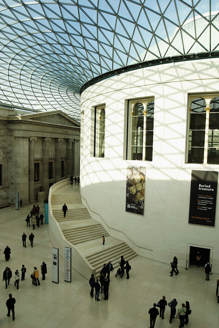 Great Court of the British Museum. London. England