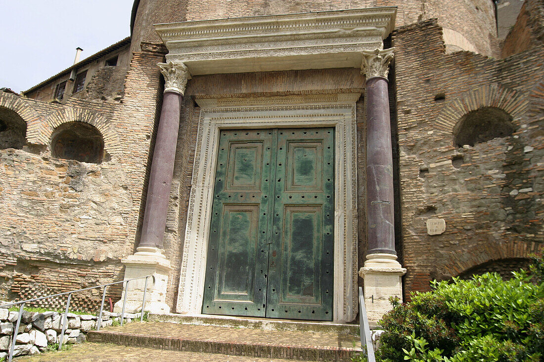 Tempio di Romolo (Romulus Temple). Roman Forum. Rome. Italy