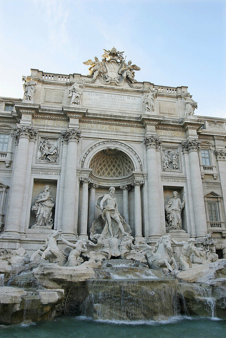 Fontana di Trevi. Built by N. Salvi (1762). Rome. Italy