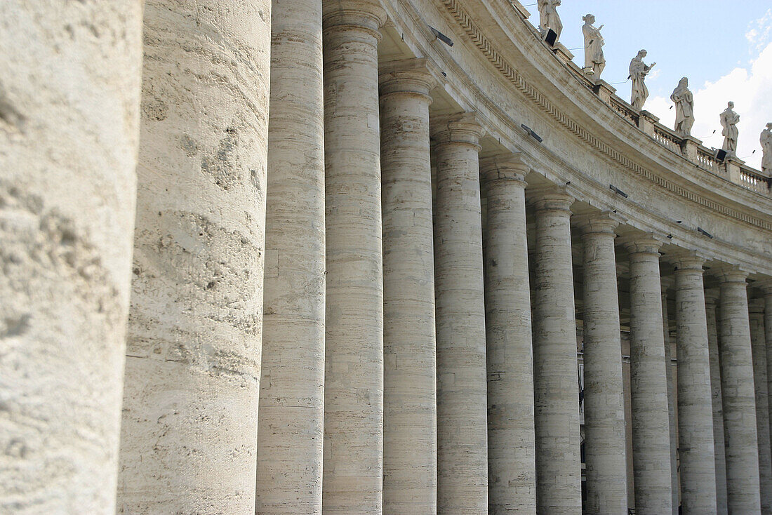 Colonnade. St. Peters Square. Vatican City. Rome. Italy