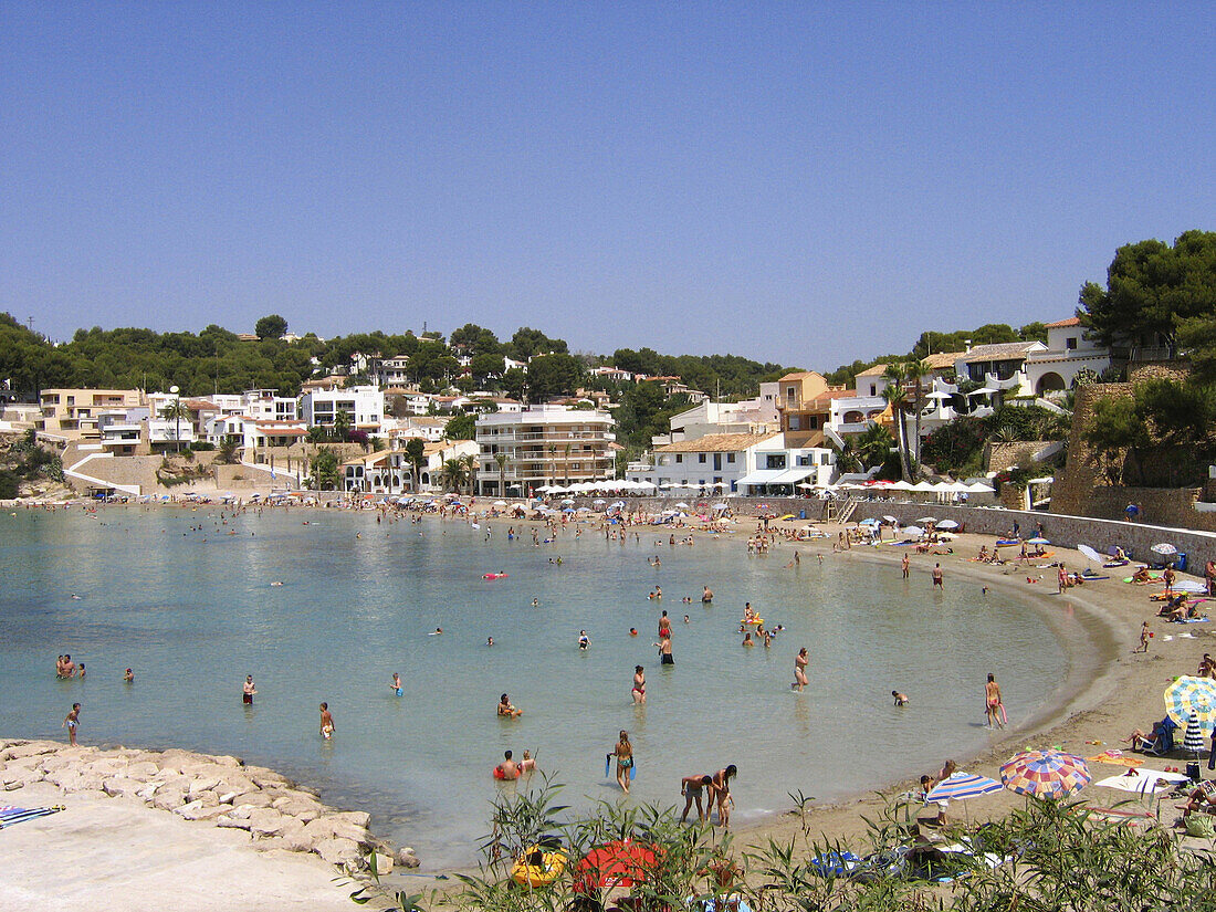 Portet beach. Moraira. Alicante province. Comunidad Valenciana. Spain