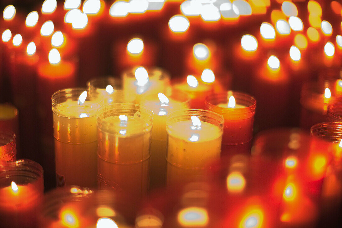 Candles. Sant Joan de Peñagolosa. Castellon province. Spain.