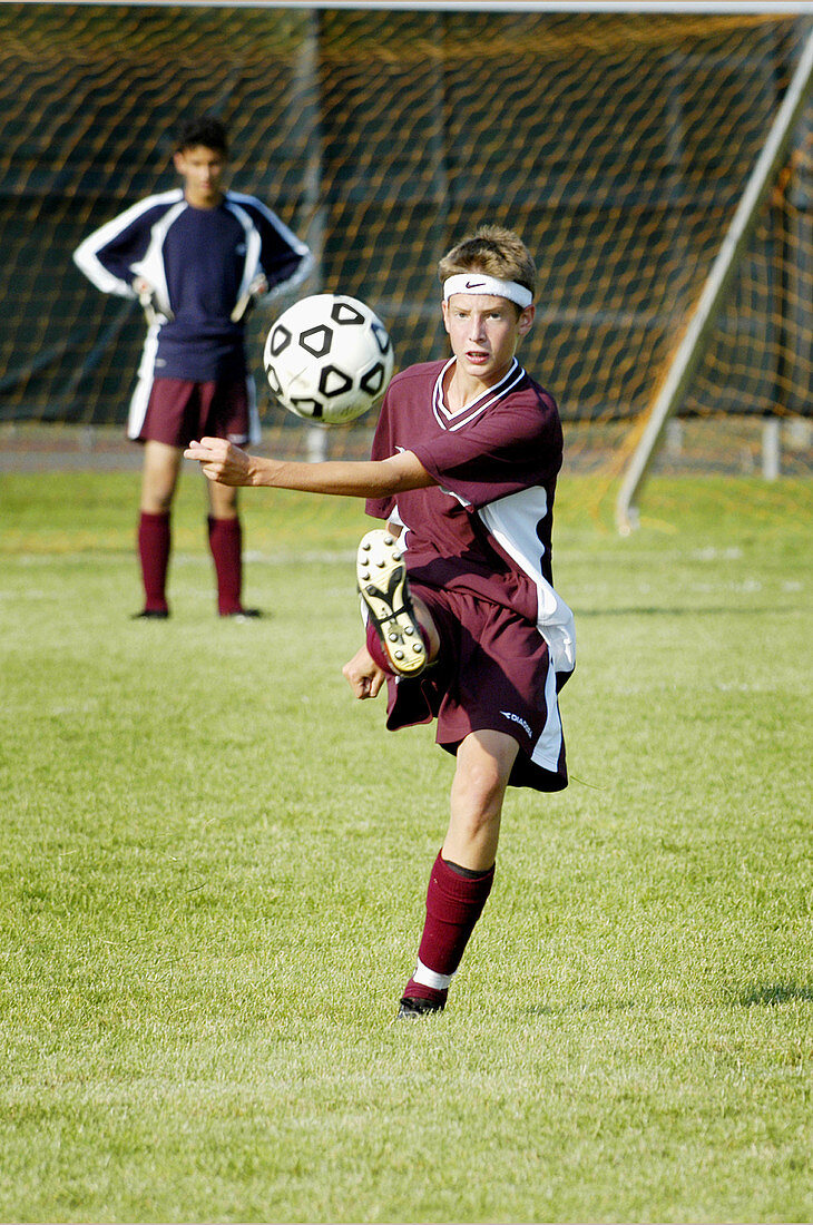 High School soccer match