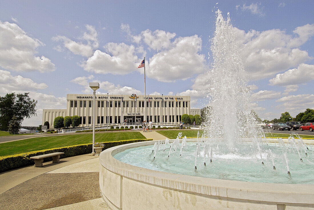 Indianapolis Motor Speedway Racing Capital of the World and home of the Racing Hall of Fame