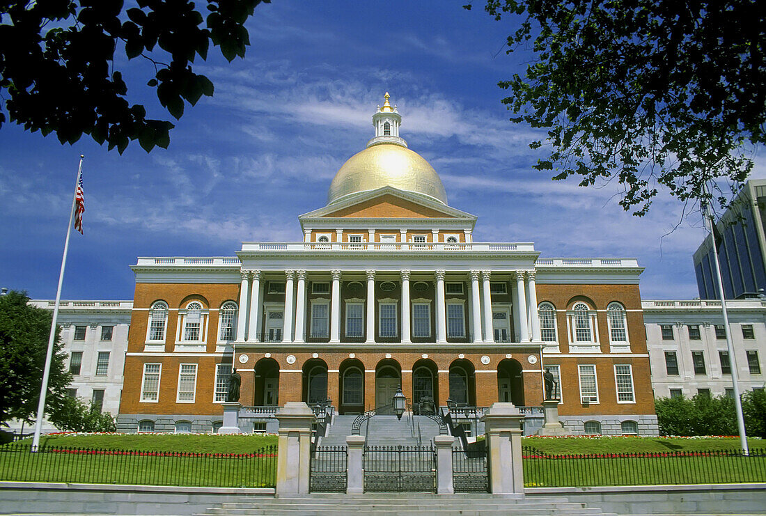 Boston Massachusetts State Capitol Building. USA.