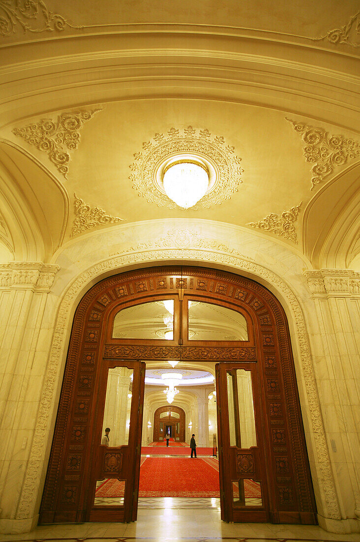 Inside the government building, Bucharest, Romania