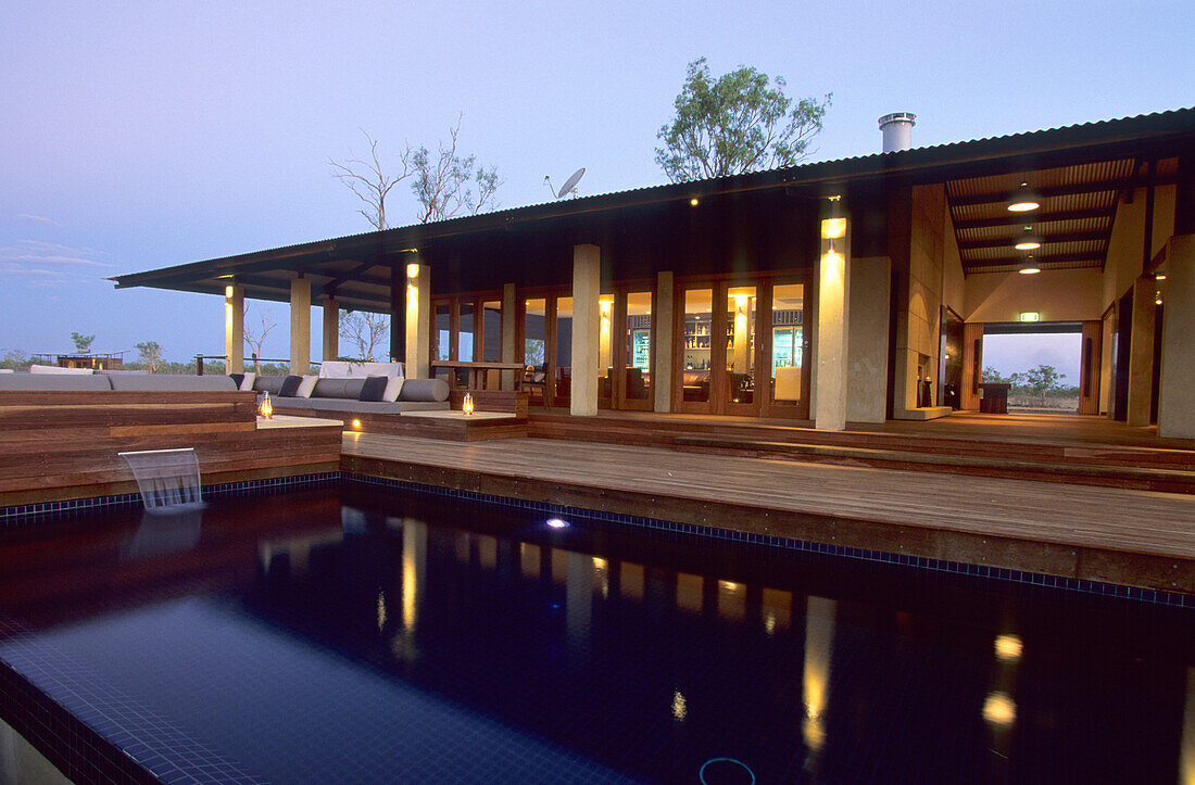 The homestead of the luxurious Wrotham Park Lodge in the Cape York peninsula in Queensland, Australia