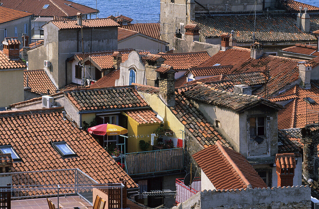 Die Altstadt von Piran, Slowenien