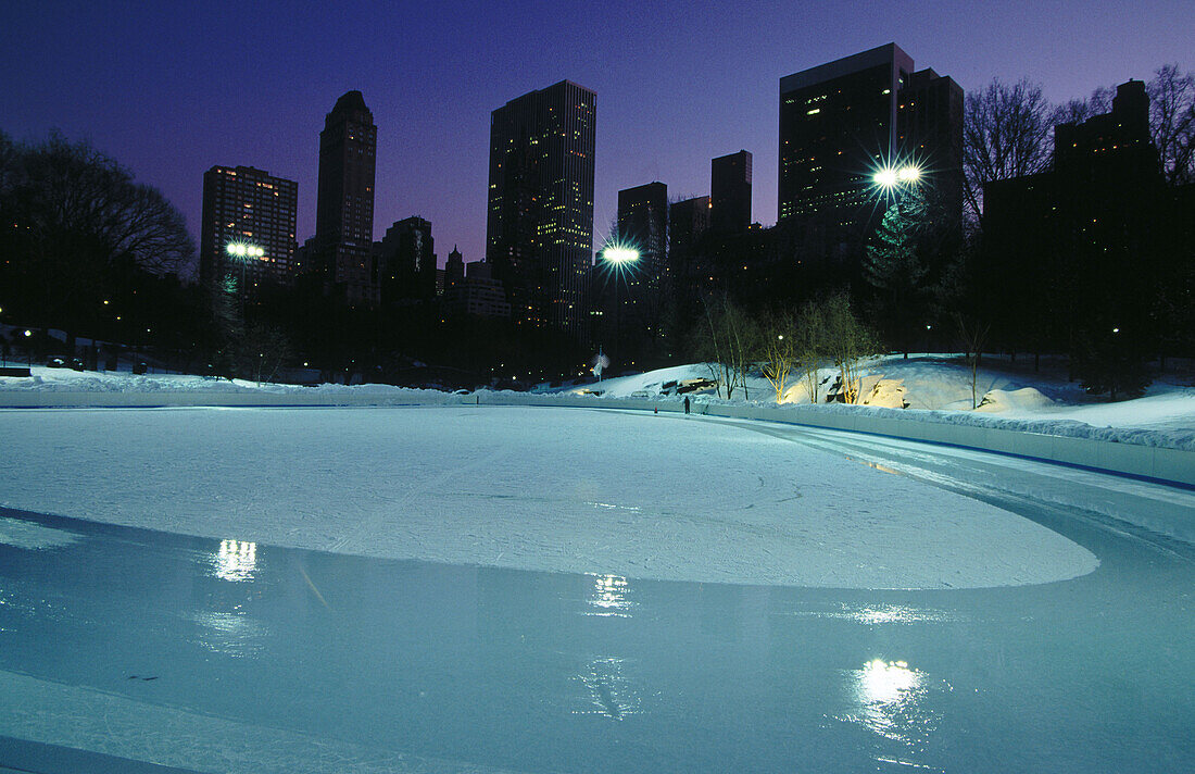 Wollman Rink in Central Park. New York City, USA