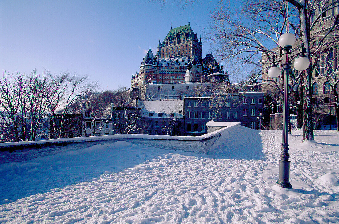 Wintertime in Quebec City. Quebec, Canada