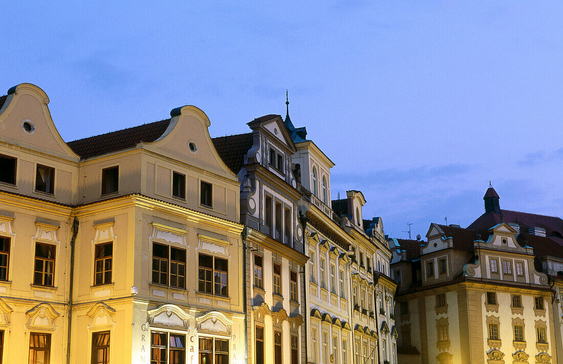 Buildings on Old Town Square (Staromestské Namesti). Prague. Czech Republic