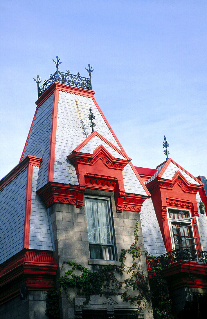 House in Plateau Mont Royal, Montreal. Canada