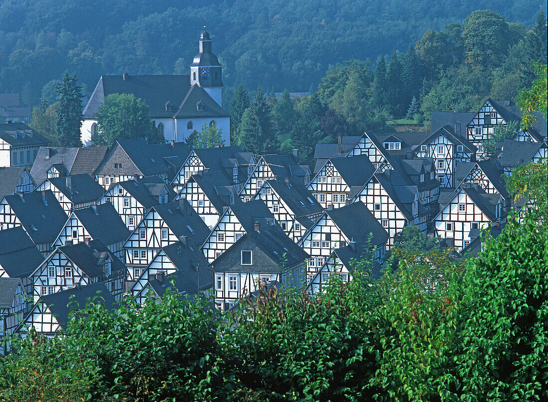 Half-timbered houses. Freudenberg. Siegerland. North Rine-Westphallia. Germany