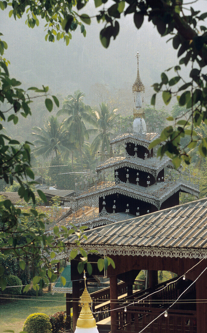 Kloster bei Mae Hong Son, Nord Thailand, Thailand