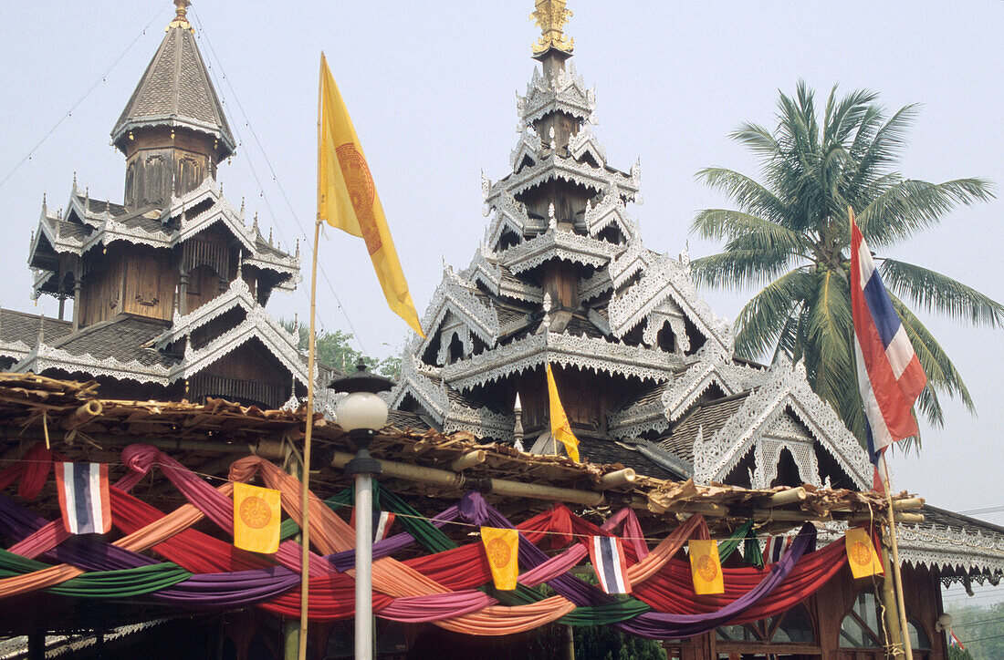 Wat Hua Wiang temple, Mae Hong Son, North Thailand, Thailand