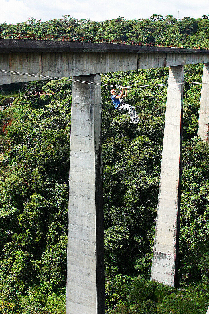 Zip-line. Mexico