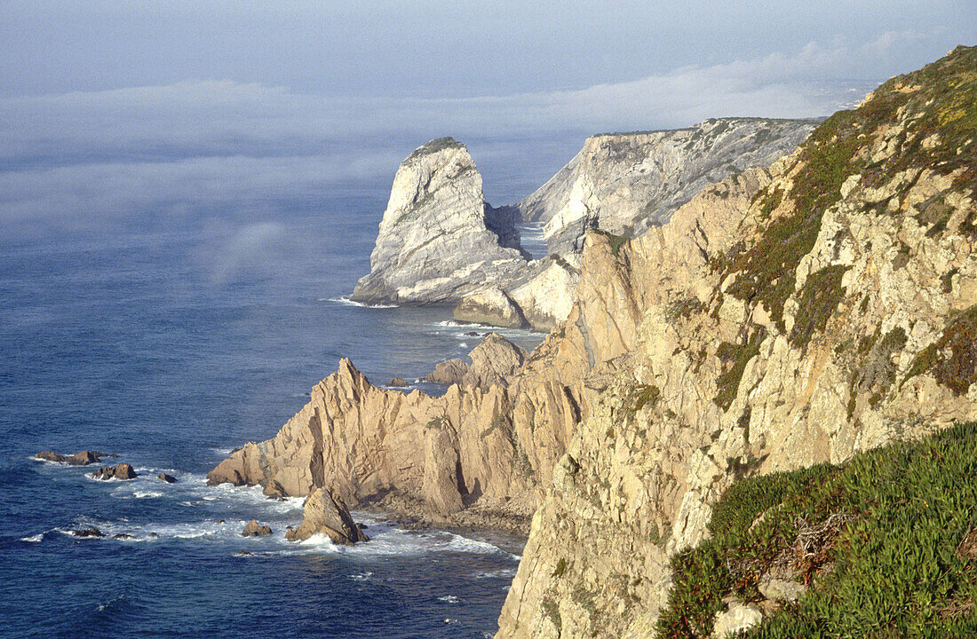 Atlantic coast. Cabo da Roca (The westermost point on the continent of Europe). Portugal