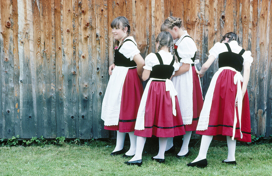Girls in Garmisch. Bavaria. Germany