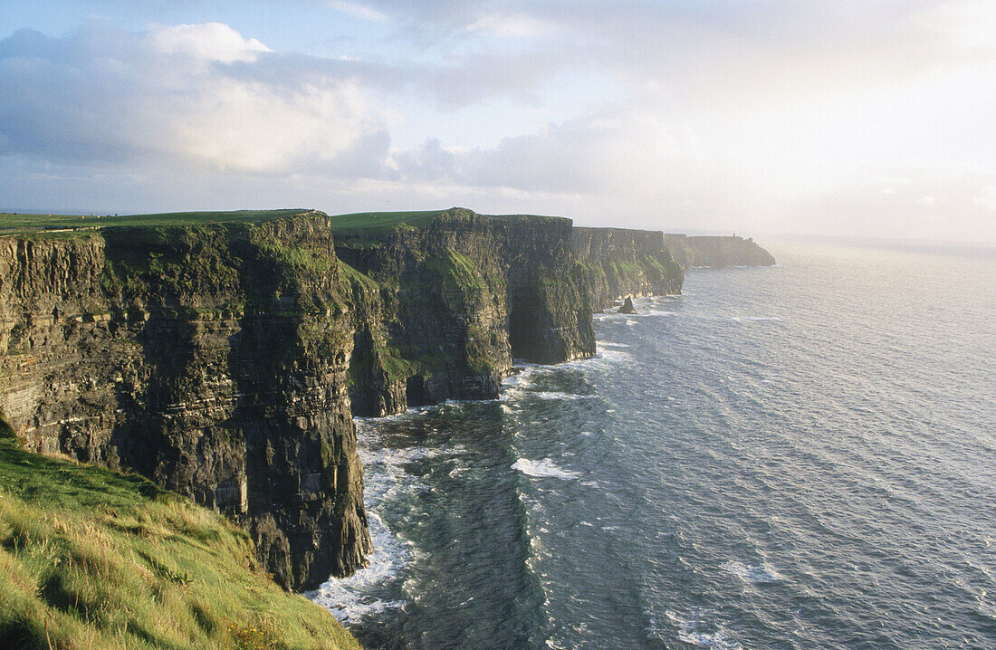 Cliffs of Moher in the Burren. County Clare. Republic of Ireland