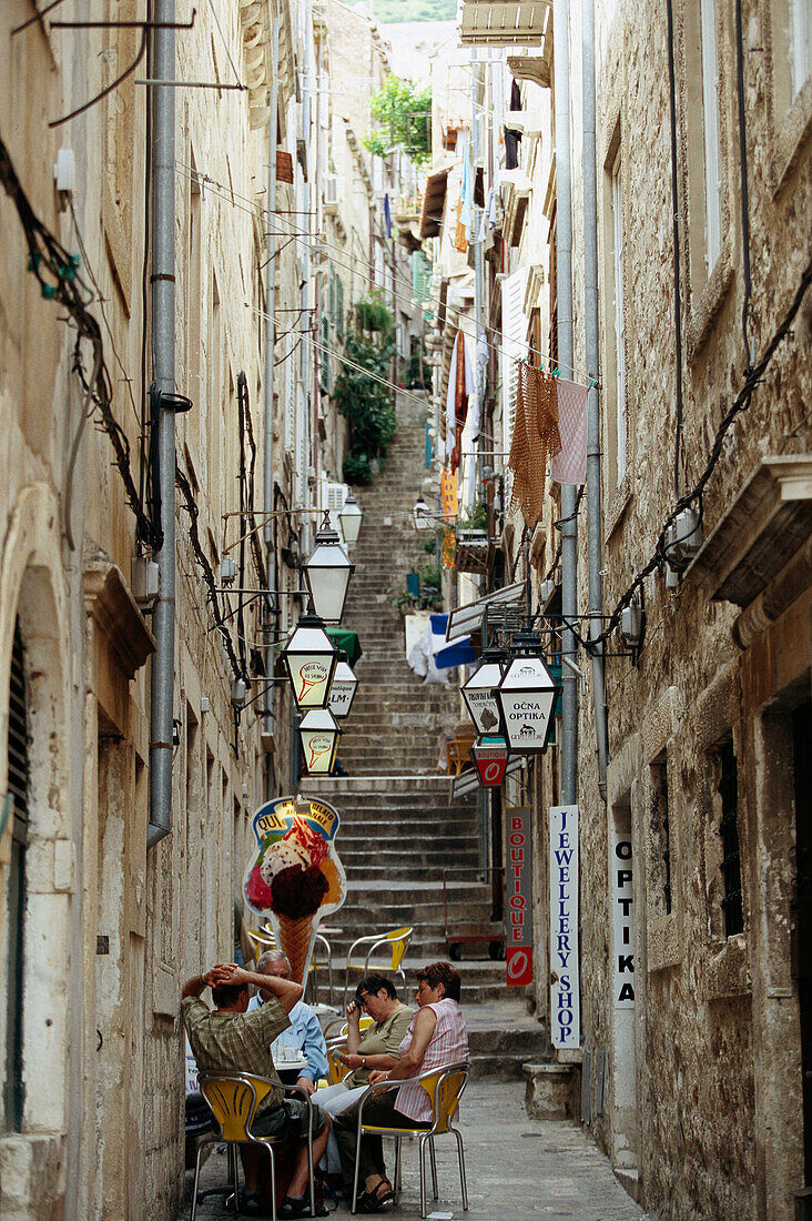 Narrow street. Dubrovnik. Croatia