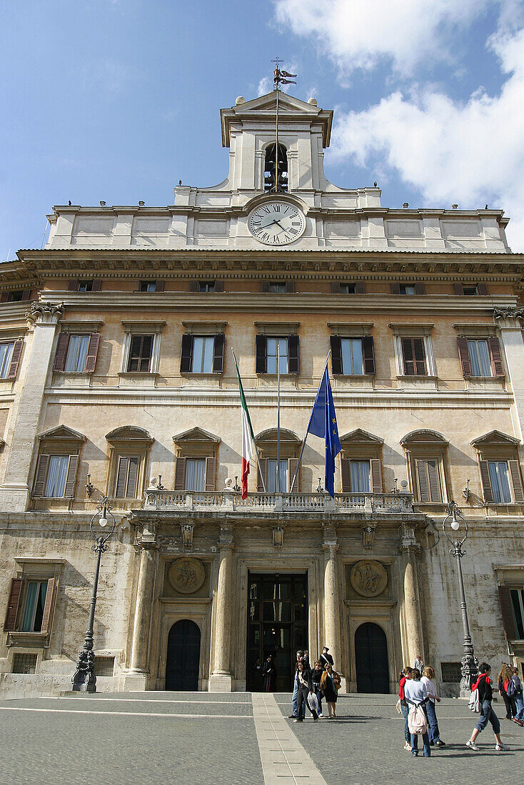 Palazzo di Montecitorio, Italian representatives chamber. Piazza Montecitorio. Rome. Italy