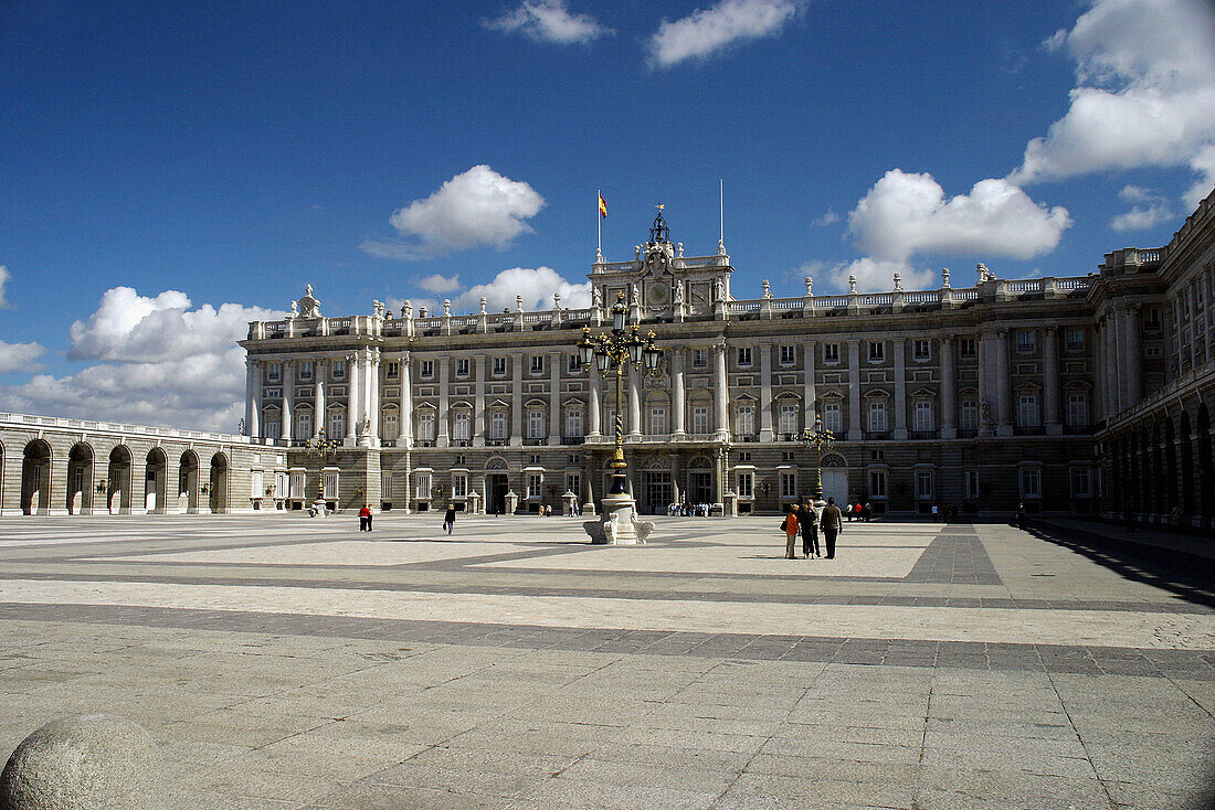 Plaza de la Armería. Royal Palace. Madrid. Spain.