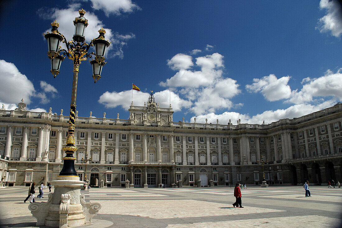 Plaza de la Armería. Royal Palace. Madrid. Spain.