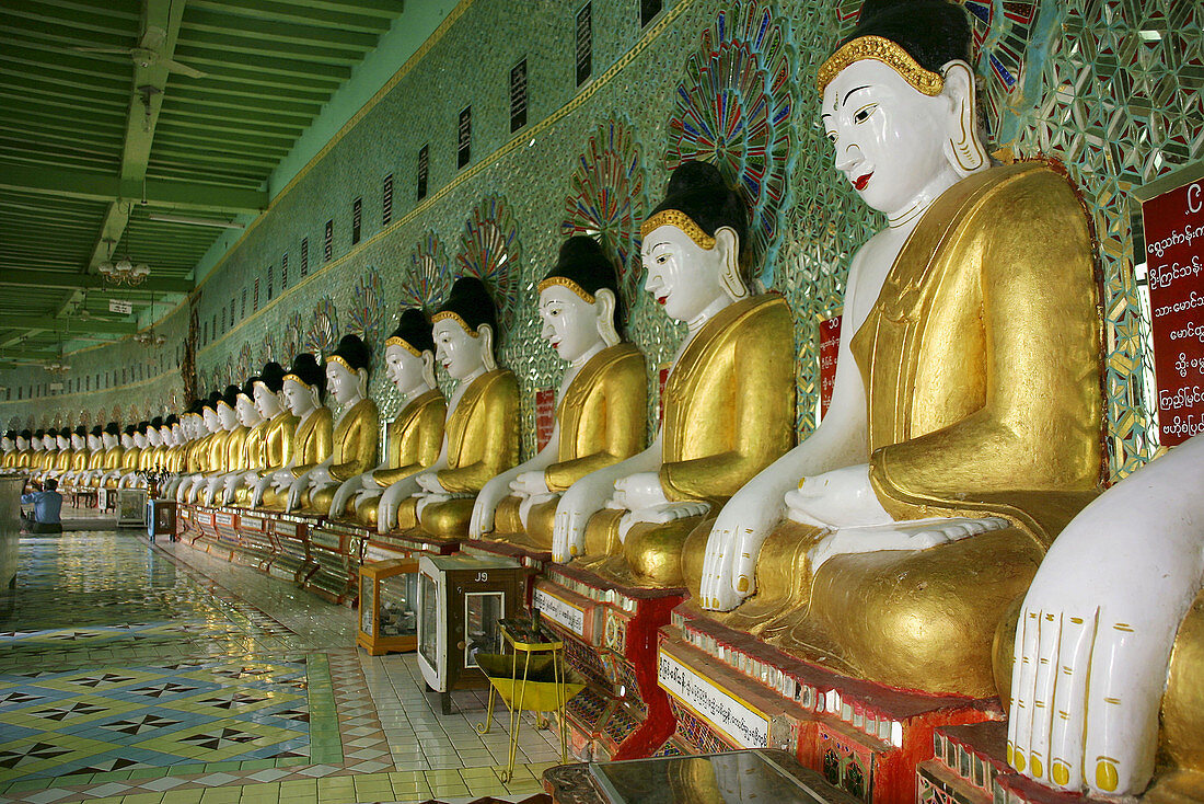 Onhmin Thonze Pagoda. Sagaing. Mandalay Division. Myanmar (Burma).