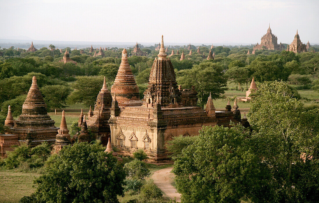 View from Shwesandaw Paya. Bagan. Myanmar (Burma)