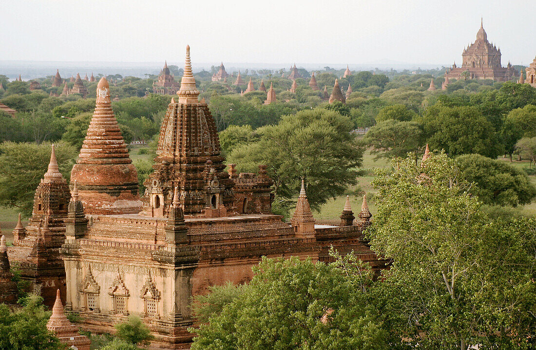 View from Shwesandaw Paya. Bagan. Myanmar (Burma)