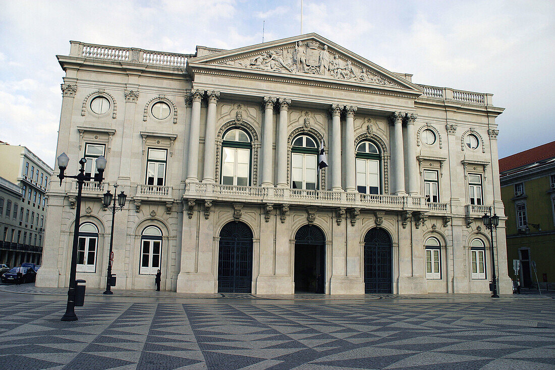 Town Hall in Praça do Municipio. Lisbon. Portugal