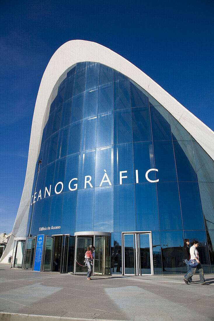 LOceanogràfic (aquarium), City of Arts and Sciences by S. Calatrava. Valencia. Comunidad Valenciana, Spain