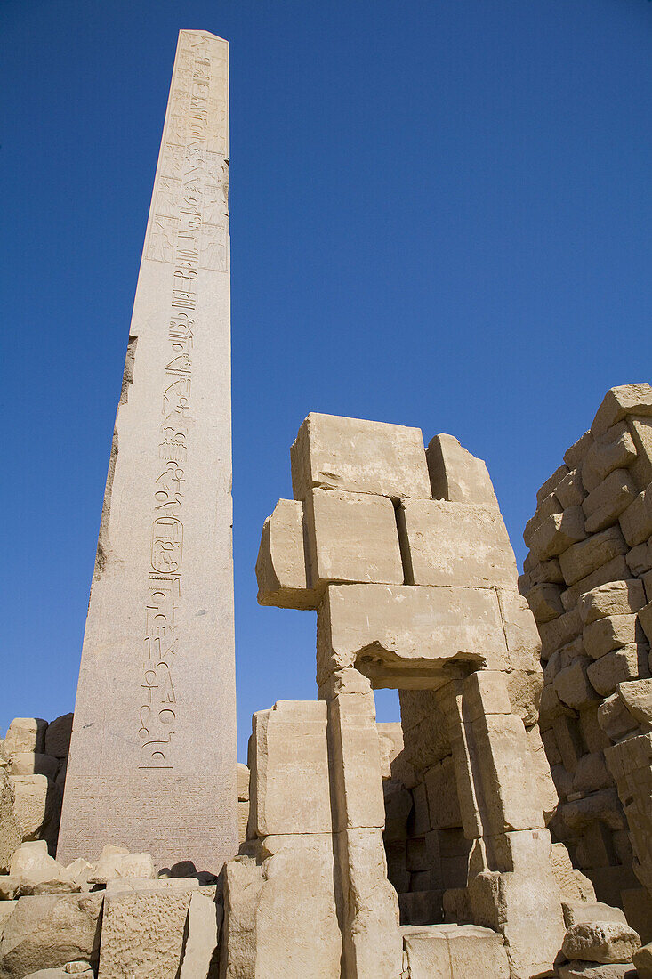 Obelisk at temple of Karnak. Luxor. Egypt