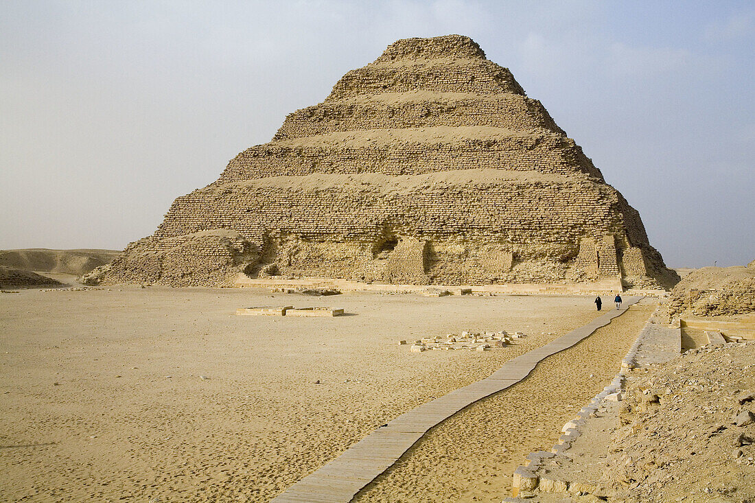 Step pyramid of Djoser at Saqqara necropolis by Imhotep. Egypt