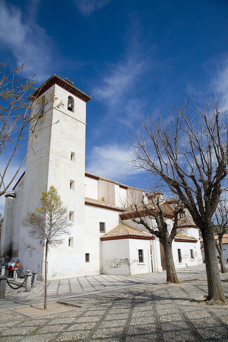 San Nicolás church in Albaicín quarter. Granada. Andalusia. Spain