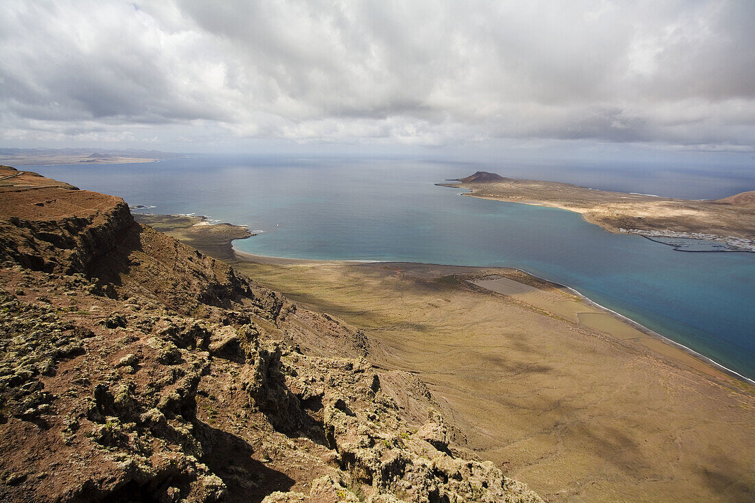 La Graciosa Island from Mirador del Rio. Lanzarote, Canary Islands, Spain