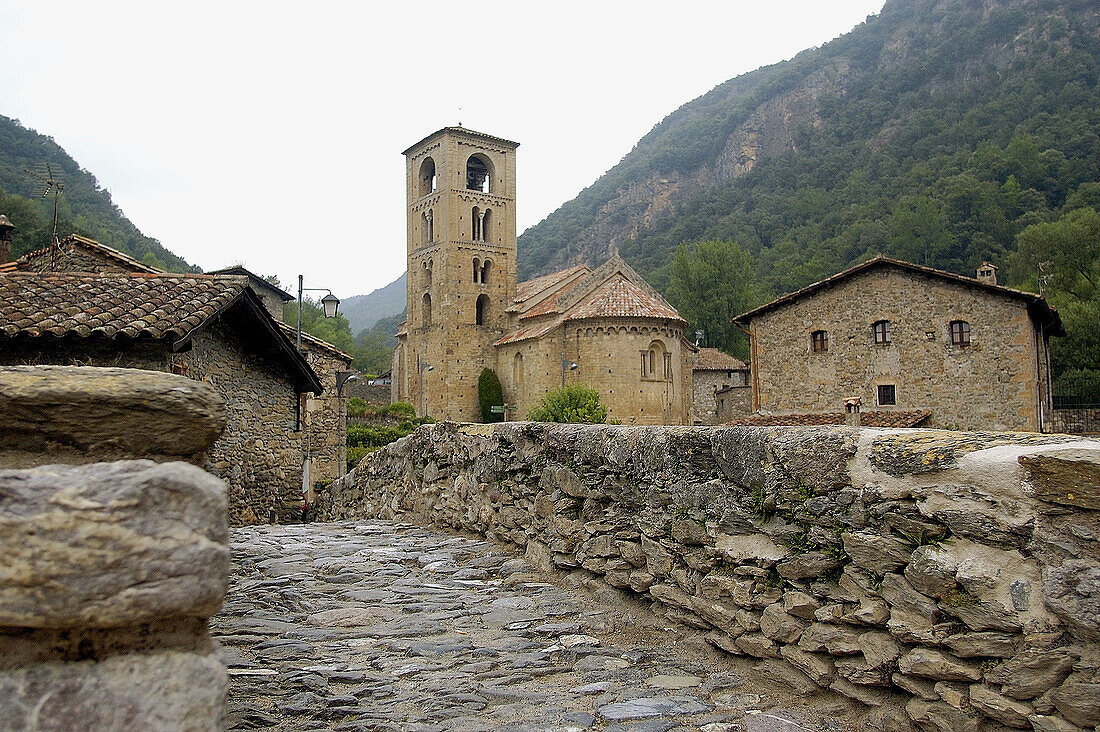 Sant Cristofol church. Beget. Ripollès. Alta Garrotxa. Catalunya. Spain.