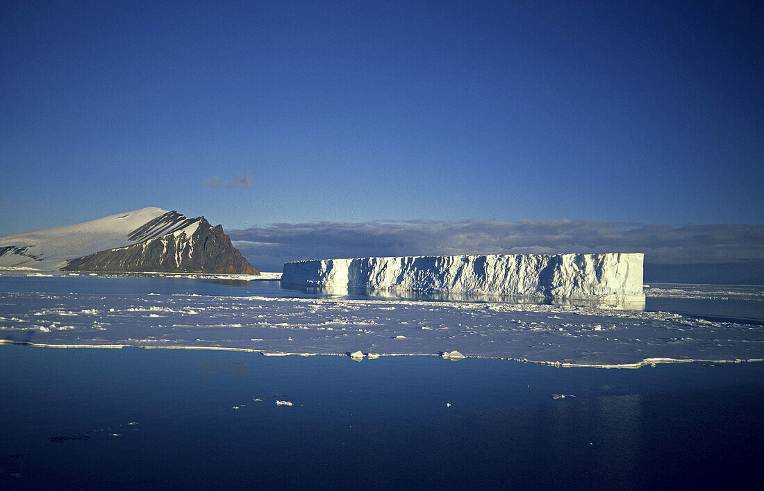 Beaufort Island, Ross Sea, iceberg in water near by, Antarctica