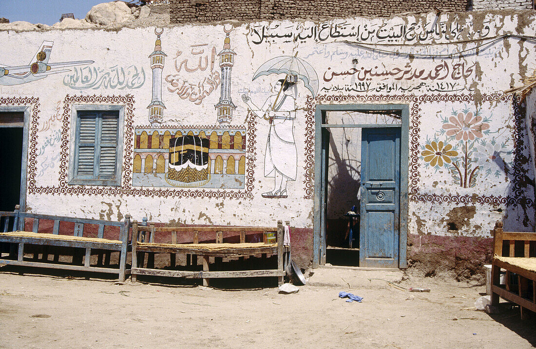 House detail. Valley of the Kings. Egypt.