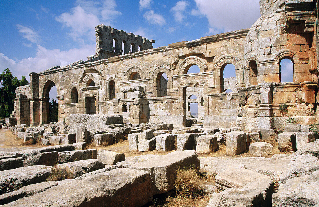 Ruins of Symeon (Qalaat Seman, Deir Samaan) in Northern Syria