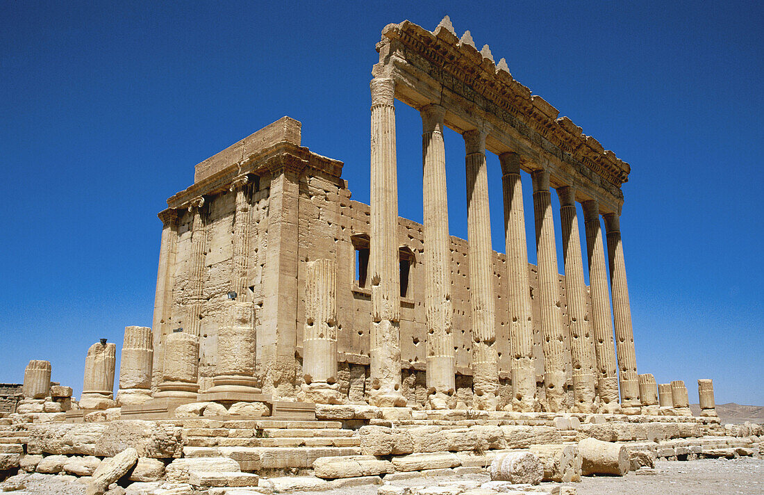 Ruins of the old Greco-roman city of Palmira. Syria