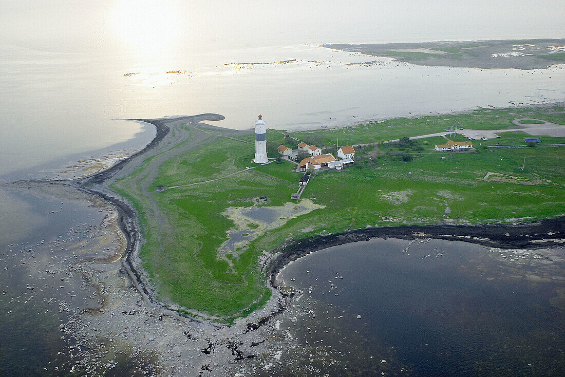 The south end of the island Öland, light house Ottenby. Öland. Sweden