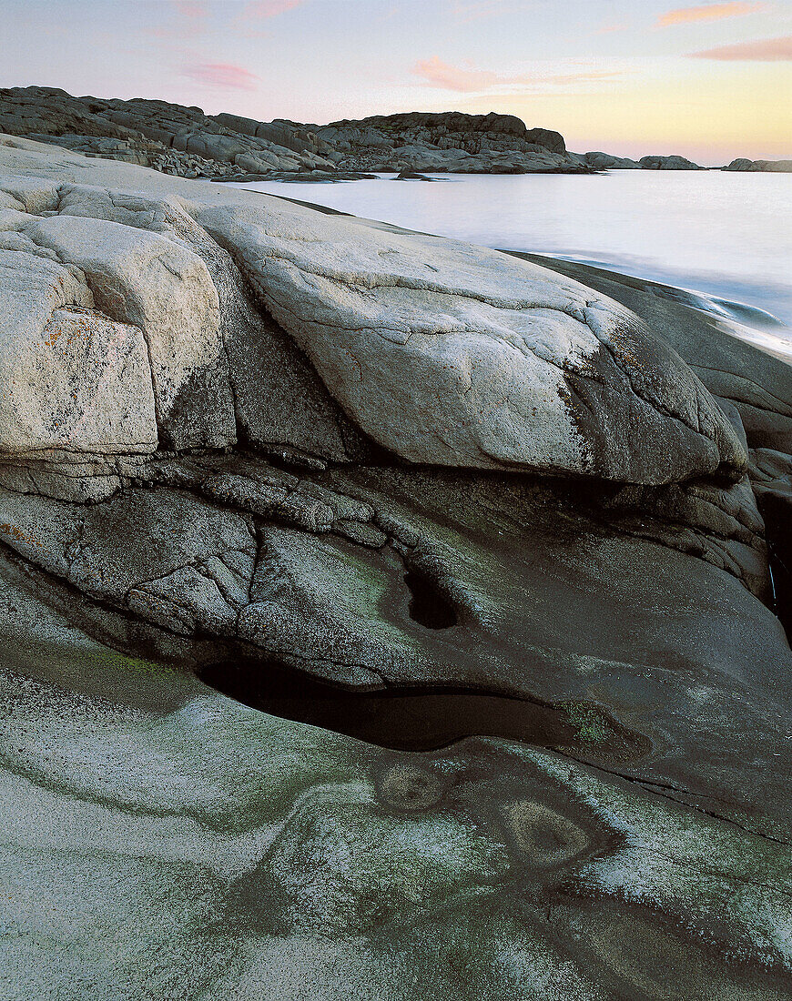 Coast, stone seashore. Ramvikslandet. Bohuslän. Sweden.