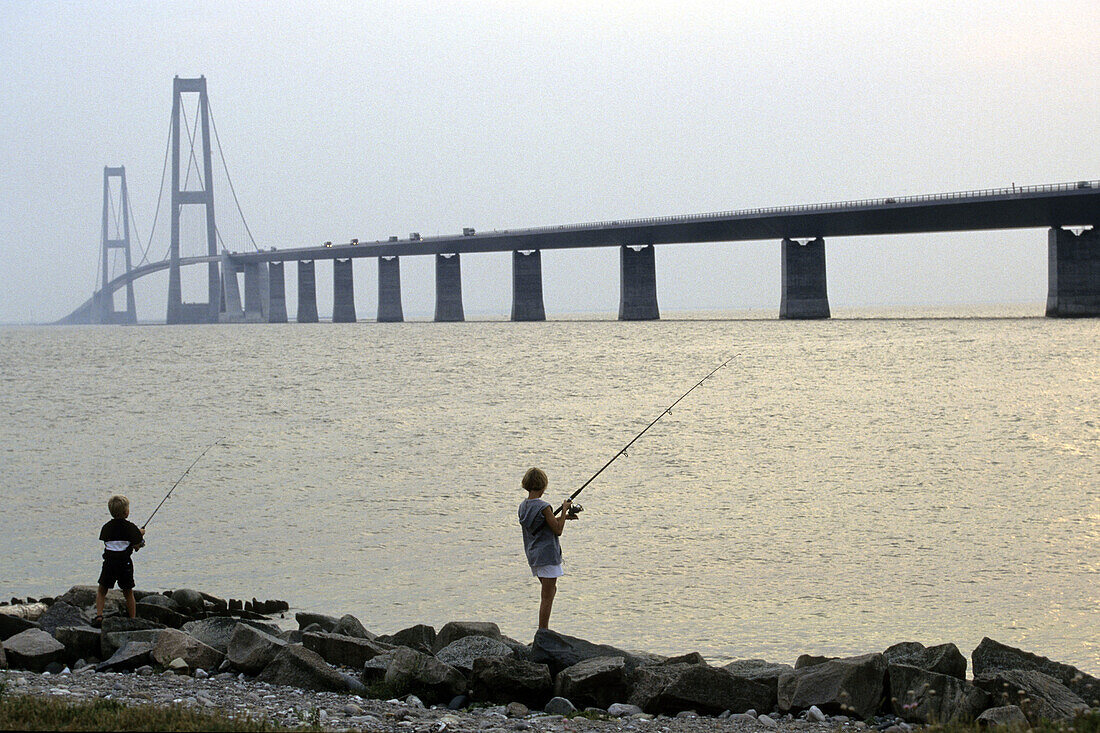 Storebaelt bridge. Denmark.