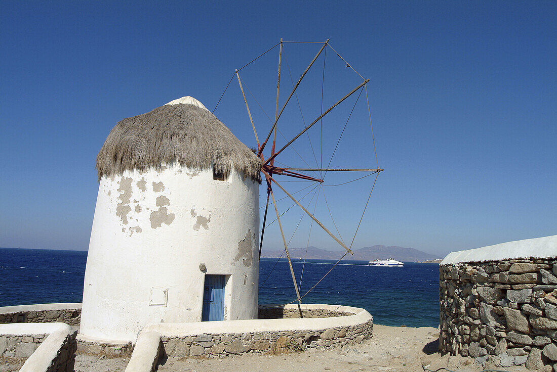 Windmill, Mykonos. Cyclades, Greece