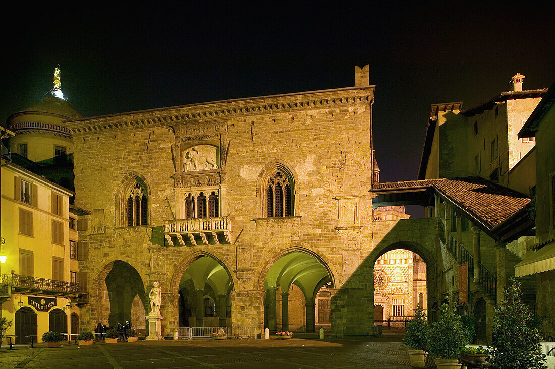 Piazza Vecchia. Bergamo. Italy