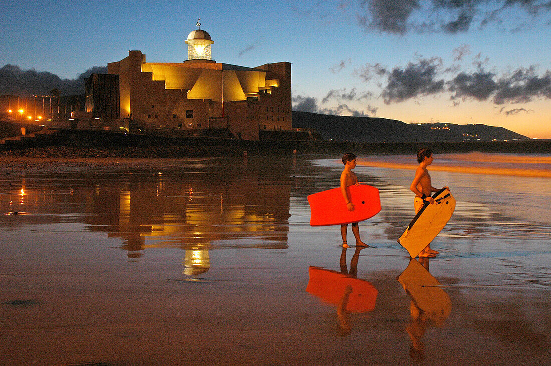 Alfredo Kraus auditorium in Canteras beach. Las Palmas de Gran Canaria. Canary Islands. Spain