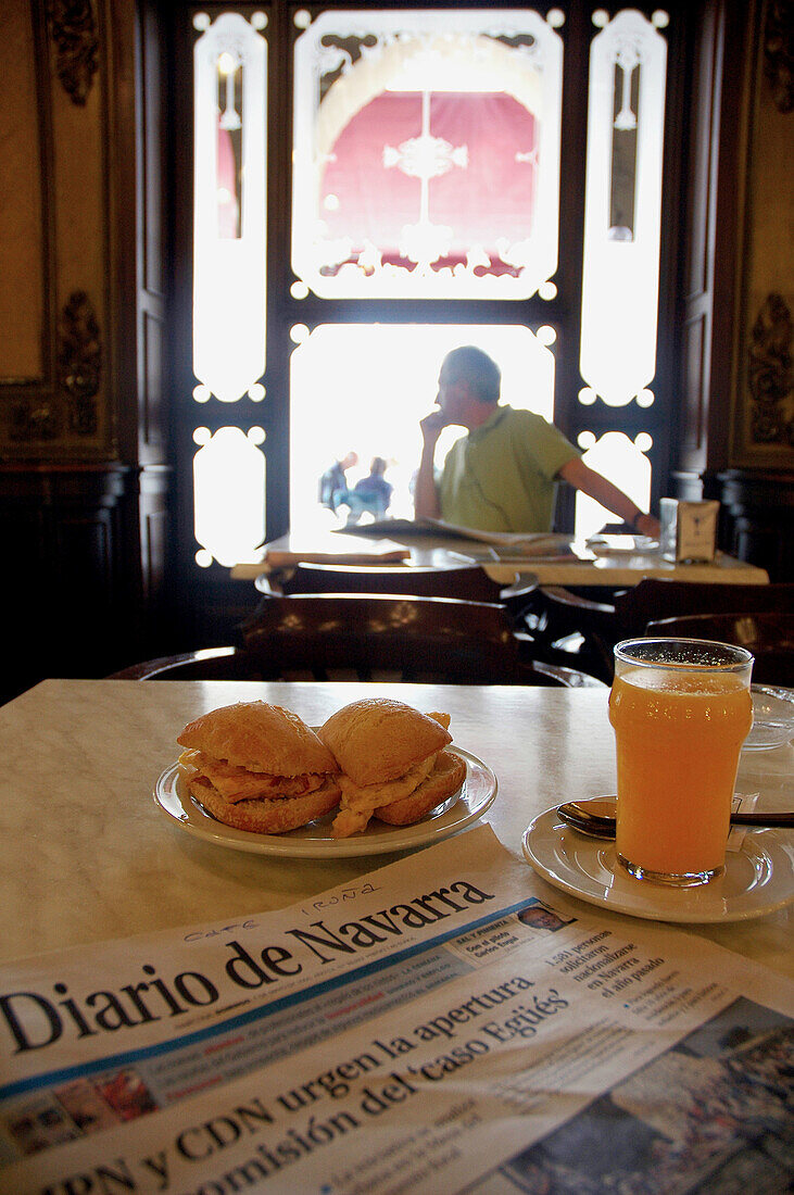 Café Iruña, Pamplona. Spain.